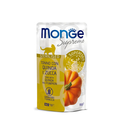 Monge Supreme Sterilised Cat Bocconcini Di Tonno Per Gatti Adulti Sterilizzati 80g