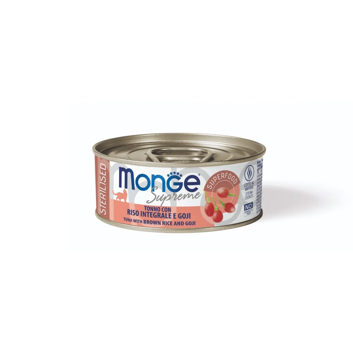 Monge Supreme Sterilised Cat Bocconcini Di Tonno Per Gatti Adulti Sterilizzati 80g