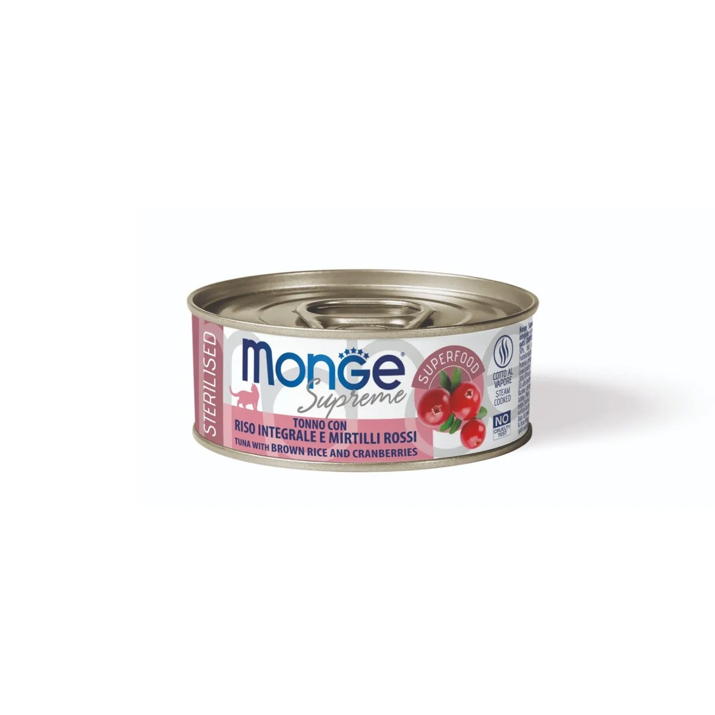 Monge Supreme Sterilised Cat Bocconcini Di Tonno Per Gatti Adulti Sterilizzati 80g