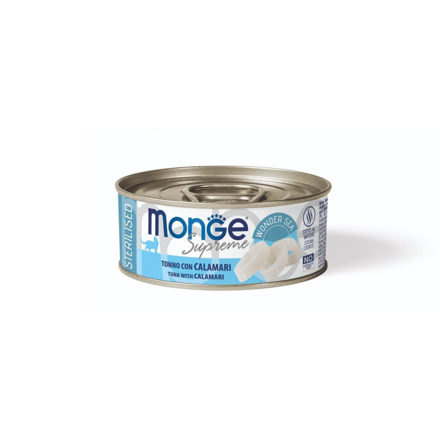 Monge Supreme Sterilised Cat Bocconcini Di Tonno Per Gatti Adulti Sterilizzati 80g