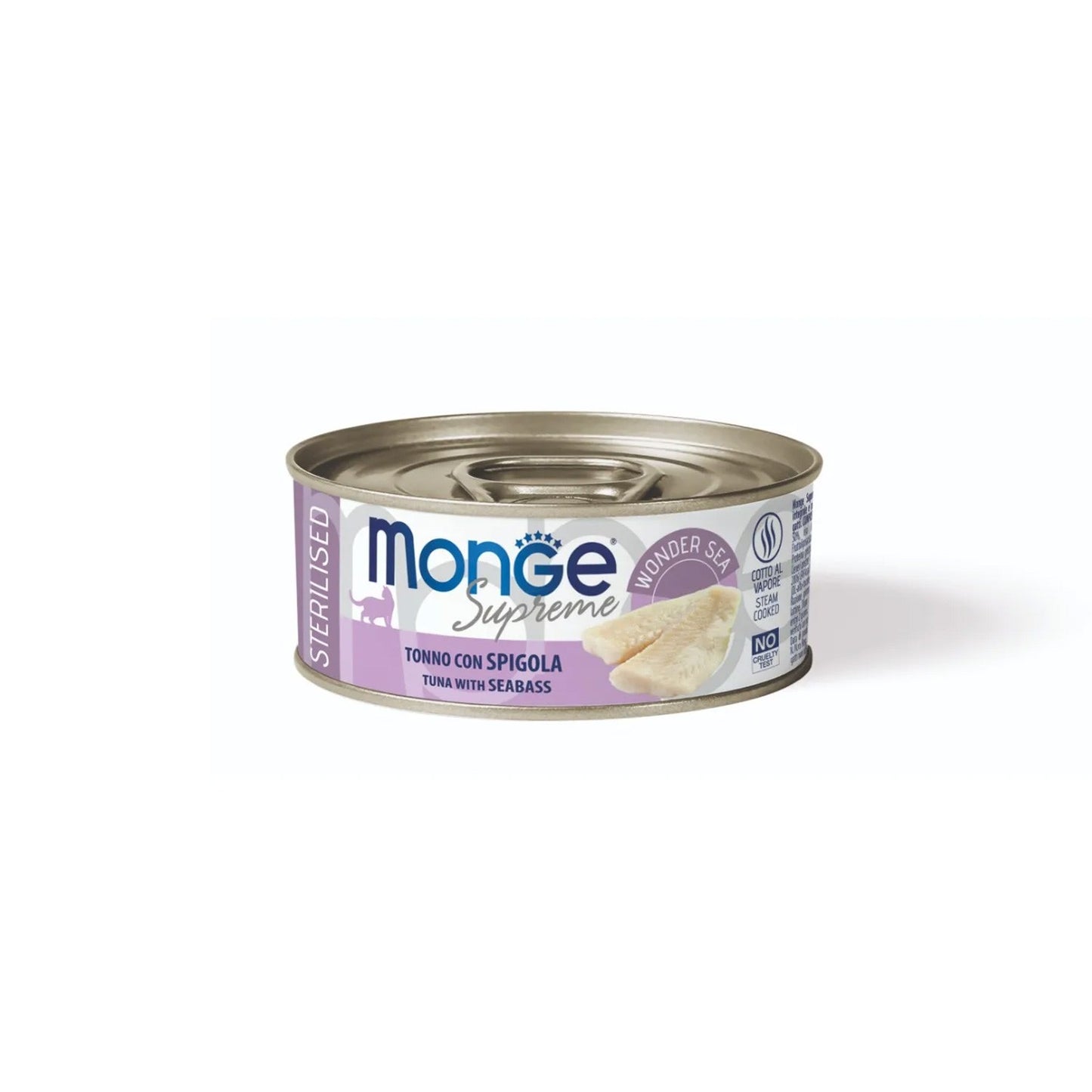 Monge Supreme Sterilised Cat Bocconcini Di Tonno Per Gatti Adulti Sterilizzati 80g