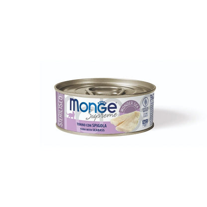 Monge Supreme Sterilised Cat Bocconcini Di Tonno Per Gatti Adulti Sterilizzati 80g