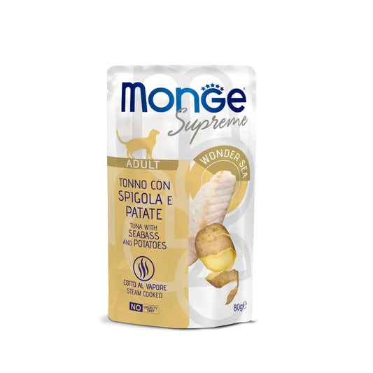 Monge Supreme Adult Cat Bocconcini Di Tonno Per Gatti Adulti 80g