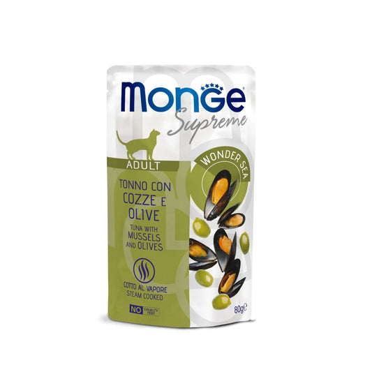 Monge Supreme Adult Cat Bocconcini Di Tonno Per Gatti Adulti 80g