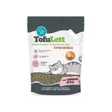LeoPet TofuLett Lettiera Ecologica Compostabile Per Gatti Alla Soia Con Carboni Attivi 6 Lt