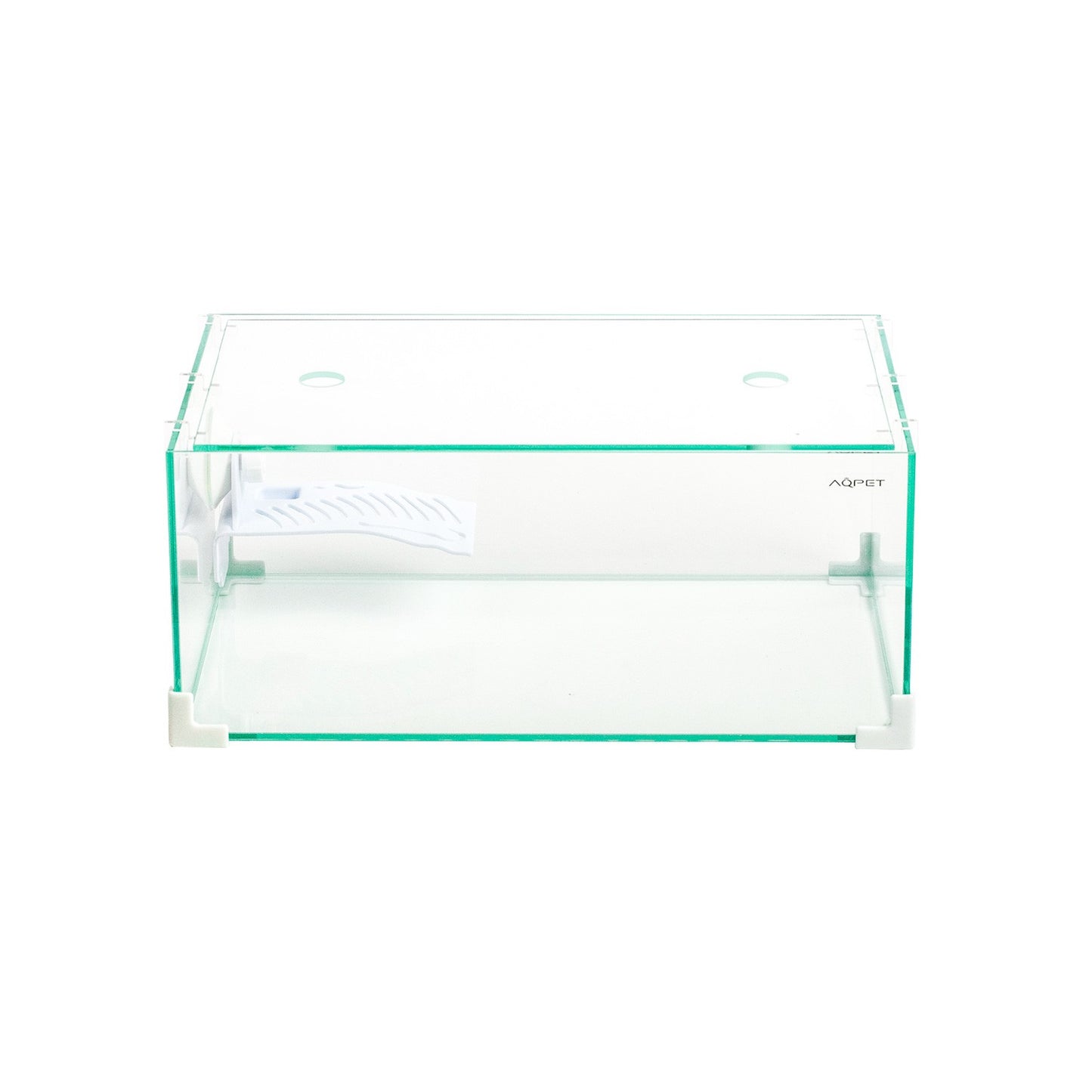 Aqpet Tortuga 40 Tartarughiera In Vetro Con Coperchio E Isola Per Tartarughe D'acqua 16L