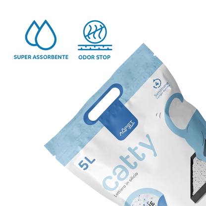 AqpetFriends Catty Pure Lettiera In Silicio per Gatti 5 L