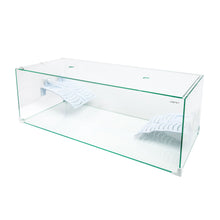 Aqpet Tortuga 80 Tartarughiera In Vetro Con Coperchio E Isola Per Tartarughe D'acqua 78L