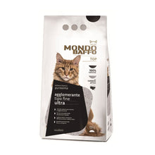 Mondo Baffo Top Lettiera Bianca Purissima Agglomerante Tipo Fine Ultra Con Carboni Attivi Per Gatti 7,5 L