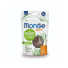 Monge Gift Hairball Cat Snack con Salmone ed Erba Gatta Filled and Crunchy Per Gatti 60gr