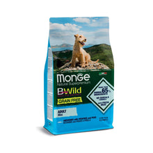 Monge BWild Natural SuperPremium Grain Free Formula Mini Crocchette Per Cane Adulto Acciughe Con Patate E Piselli 2,5kg