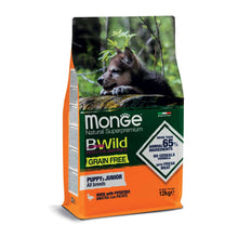 Monge BWild Natural SuperPremium Grain Free Formula All Breeds Puppy & Junior Crocchette Anatra Con Patate Per Cuccioli