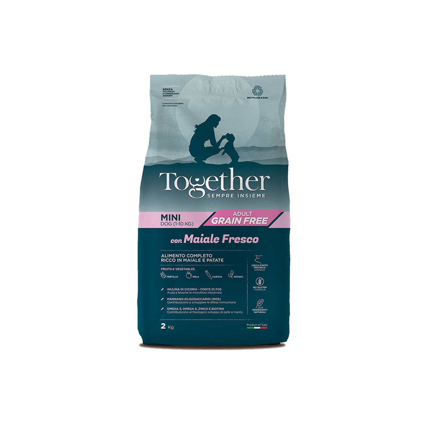 Together Adult Sensitive Grain Free Mini Pork & Potato Crocchette Maiale E Patate Per Cani Adulti Di Piccola Taglia