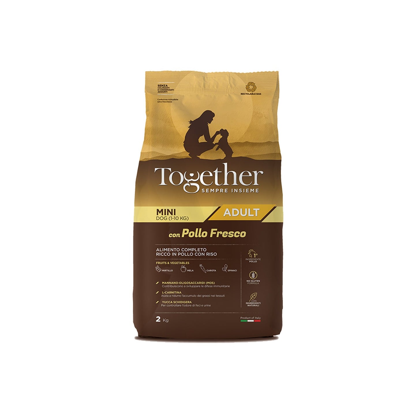 Together Adult Mini Chicken&Rice Crocchette Pollo Fresco E Riso Per Cani Adulti Di Taglia Piccola