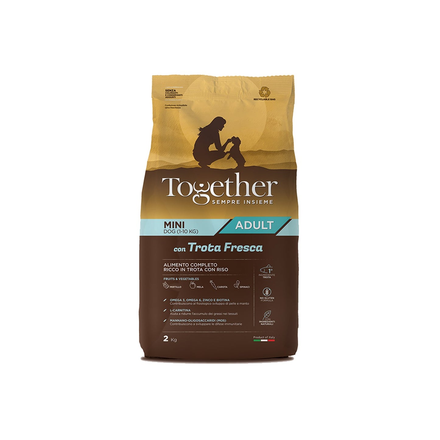 Together Adult Mini Trout&Rice Crocchette Trota Fresca E Riso Per Cani Adulti Di Taglia Piccola