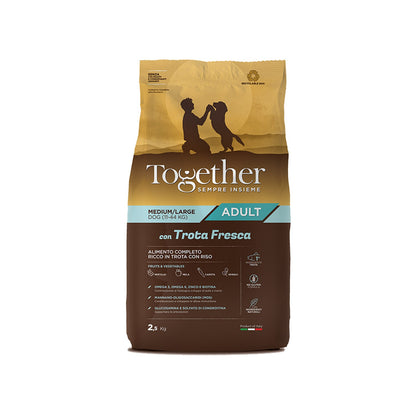 Together Adult Medium/Large Trout&Rice Crocchette Trota Fresca E Riso Per Cani Adulti Di Taglia Media/Grande