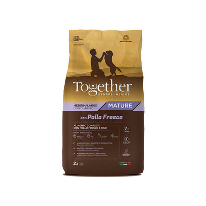 Together Mature Medium/Large Chicken&Rice Crocchette Pollo Fresco E Riso Per Cani Anziani Di Taglia Media/Grande