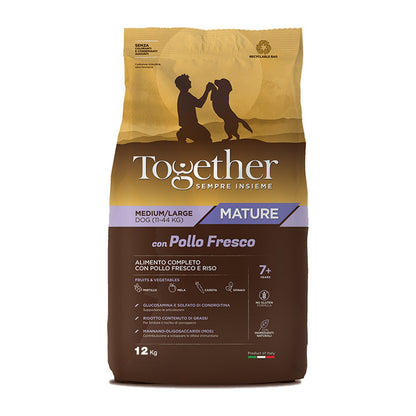 Together Mature Medium/Large Chicken&Rice Crocchette Pollo Fresco E Riso Per Cani Anziani Di Taglia Media/Grande