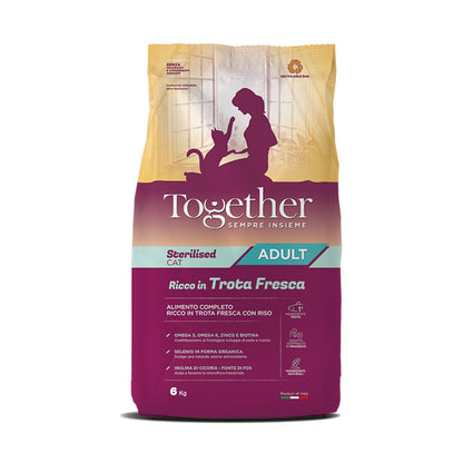 Together Cat Adult Sterilized Crocchette Alla Trota Fresca Per Gatti Adulti Sterilizzati