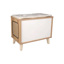 Flamingo Fino Mobile Tiragraffi In Legno A Forma Di TV Con Cuscini Rimovibili Per Gatti