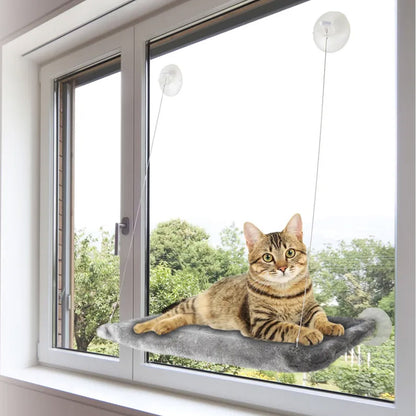 Flamingo Chill Amaca Da Finestra Con Rivestimento In Peluche E Supporto a Ventosa Per Gatti