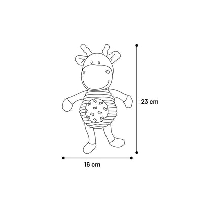 Flamingo Polly Peluche Per Cani A Forma Di Cervo Con Effetto Sonoro