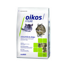 Oikos FitLife Cincill? & Degu Alimento Completo Di Alta Qualit? Per Cincill? e Degu 1,5kg