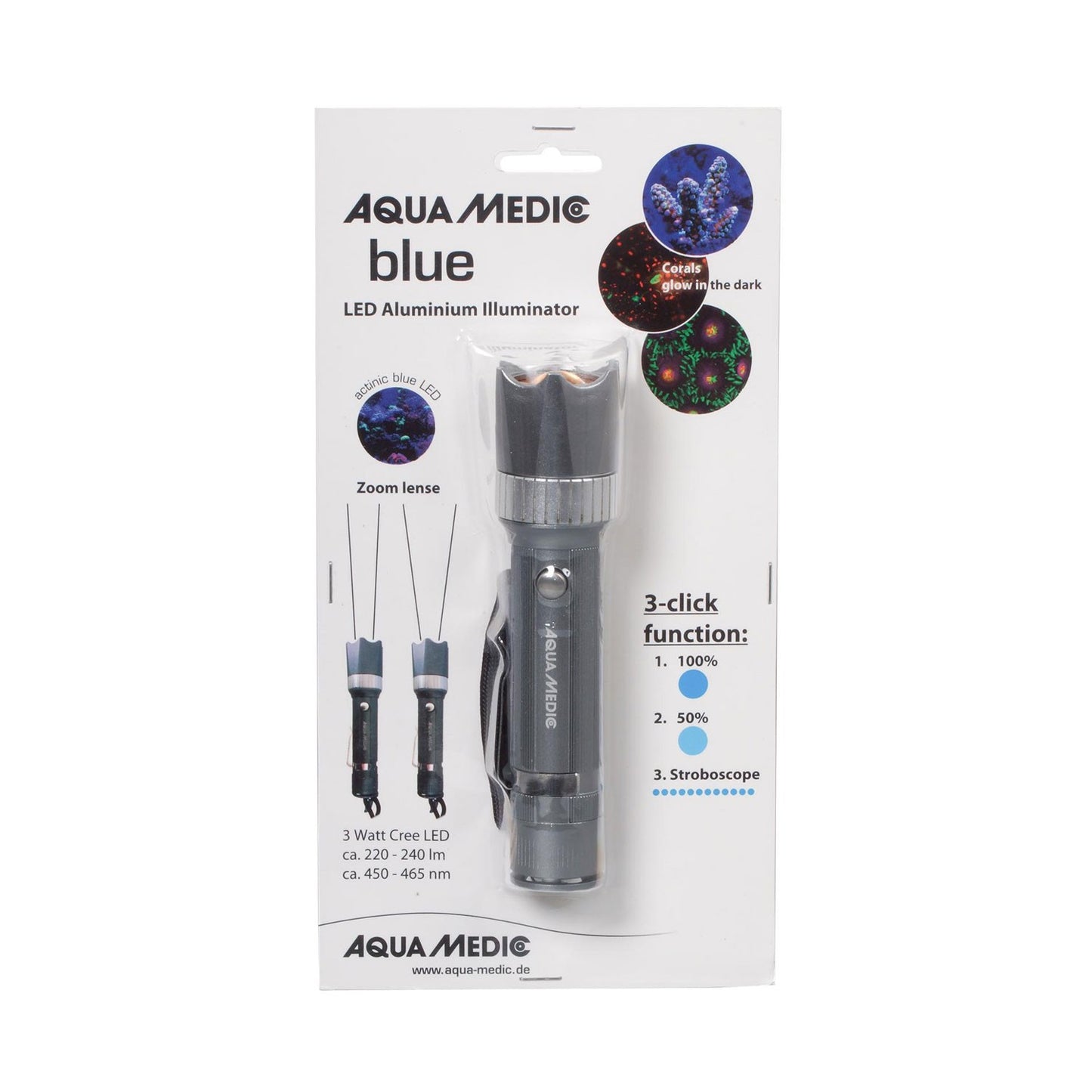 AquaMedic Blue Torcia Led In Alluminio Per Coralli