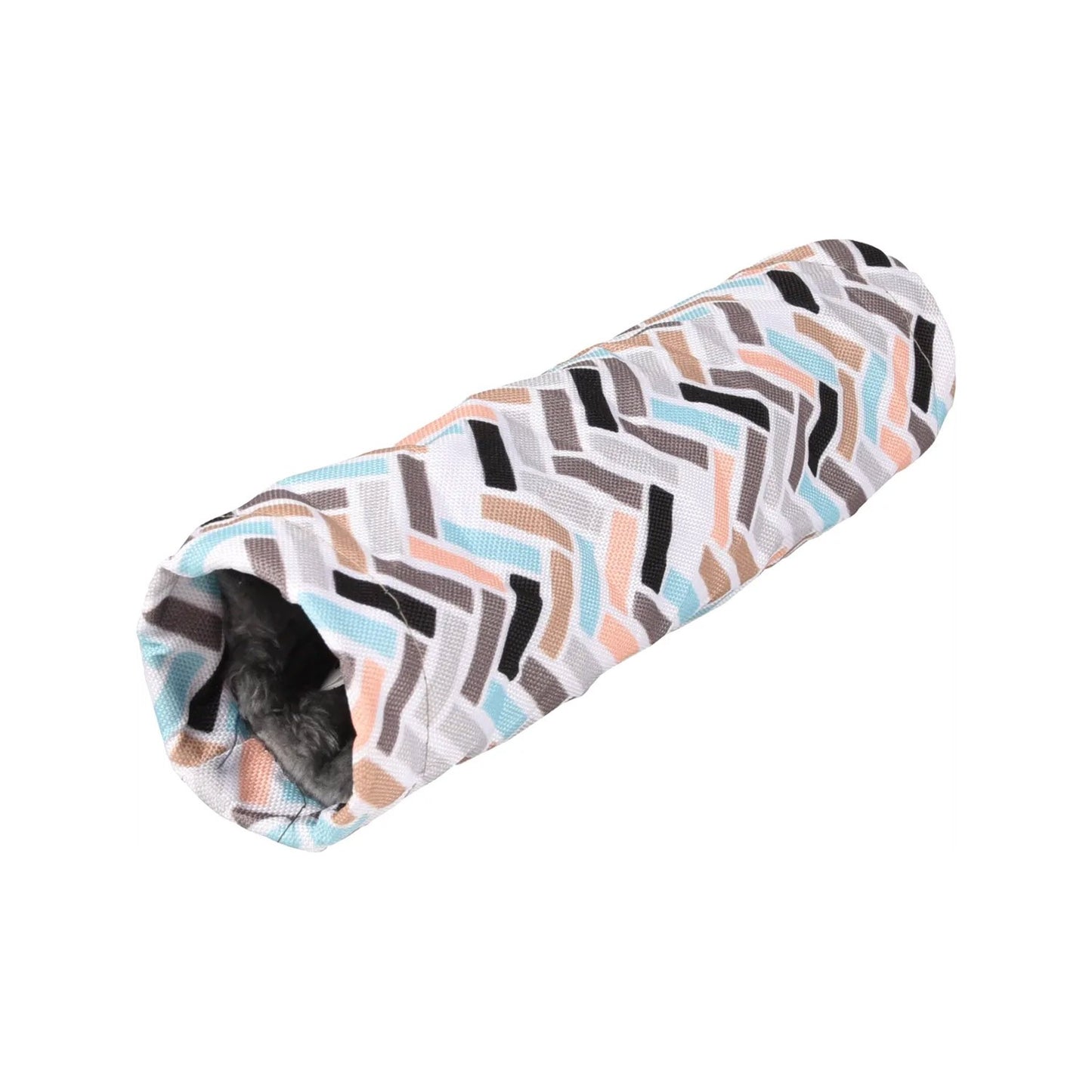 Flamingo Clavio Mix Tunnel In Tessuto Imbottito Multicolore Per Criceti D6cm