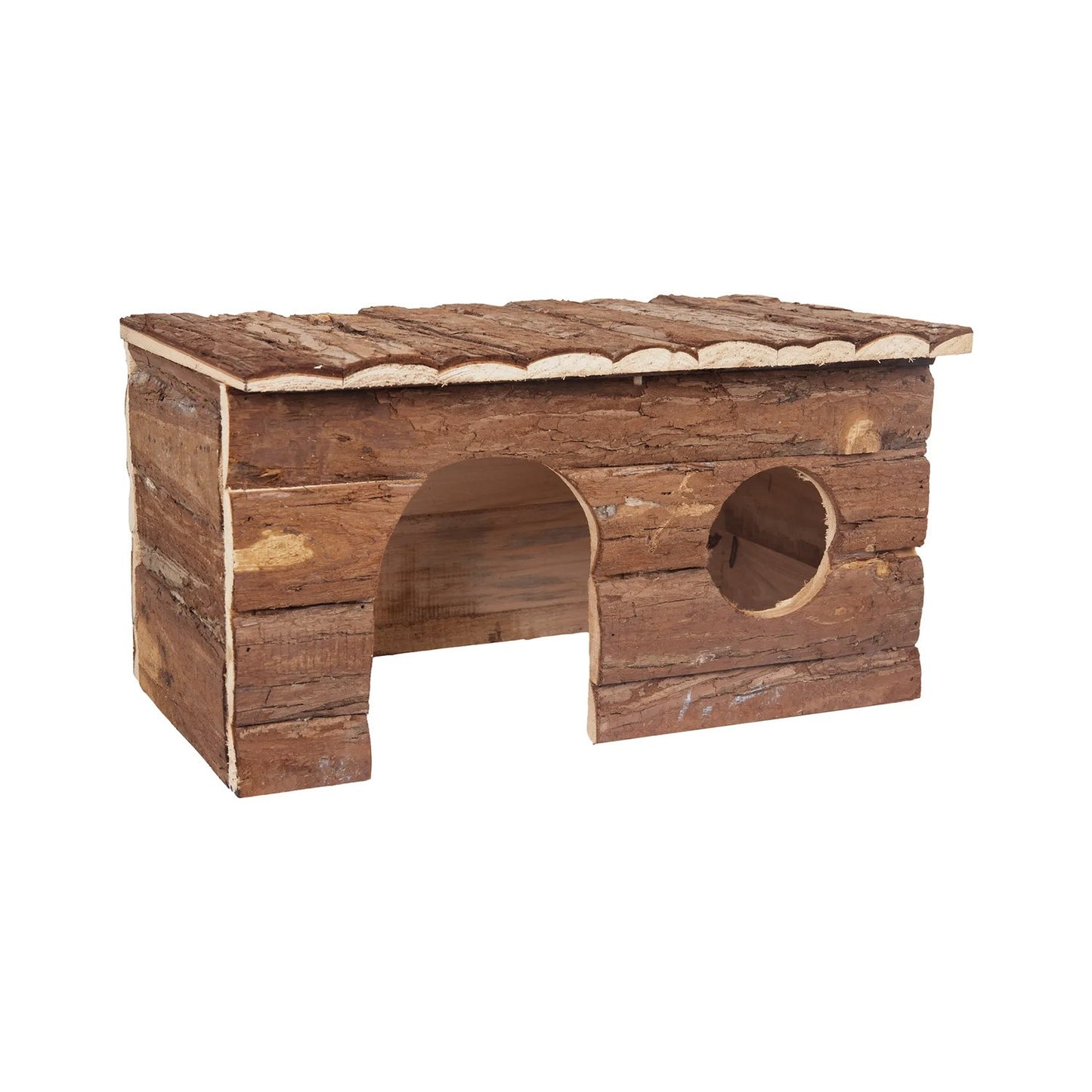 Flamingo Howy Casetta Rettangolare In Legno Naturale Per Roditori Large