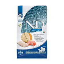 Farmina N&D Ocean Adult Medium&Maxi Crocchette Per Cani Adulti Di Taglia Media e Grande Con Salmone, Merluzzo Melone Cantalupo