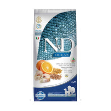 Farmina N&D Ocean Adult Medium&Maxi Crocchette Per Cani Adulti Di Taglia Media e Grande Con Merluzzo, Farro, Avena e Arancia