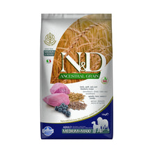 Farmina N&D Ancestral Grain Adult Medium&Maxi Crocchette Per Cani Adulti Di Taglia Media E Grande Con Agnello e Mirtilli