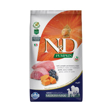 Farmina N&D Pumpkin Adult Medium&Maxi Crocchette Per Cani Adulti Di Taglia Media e Grande Con Zucca, Agnello e Mirtilli
