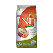 Farmina N&D Pumpkin Adult Medium&Maxi Crocchette Per Cani Adulti Di Taglia Media e Grande Con Zucca, Anatra e Melone 12kg