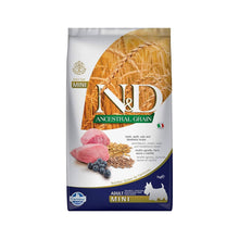 Farmina N&D Ancestral Grain Lamb & Blueberry Adult Mini Crocchette Per Cani Adulti Di Piccola Taglia Con Agnello e Mirtilli