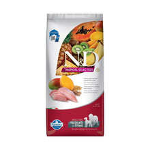 Farmina N&D Tropical Selection Adult Medium&Maxi Crocchette Per Cani Adulti Di Taglia Media Grande Con Pollo e Frutti Tropicali