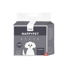 AqpetFriends Nappy Pet Carbo Tappetino Assorbente Con Strisce Adesive Al Carbone Attivo 50 pz