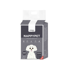 AqpetFriends Nappy Pet Carbo Tappetino Assorbente Con Strisce Adesive Al Carbone Attivo 50 pz
