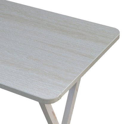 Flur Tavolo pieghevole Portatile Richiudibile da Giardino Campeggio Terrazzo in Legno 48x38x66 cm