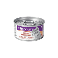 Gemon Kitten Mousse Salmon & Chicken Alimento Umido Completo Con Salmone e Pollo Per Gattini In Accrescimento 85gr