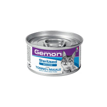 Gemon Sterilised Mousse Tuna & Pork Alimento Umido Completo Con Tonno e Maiale Per Gatti Adulti Sterilizzati 85gr