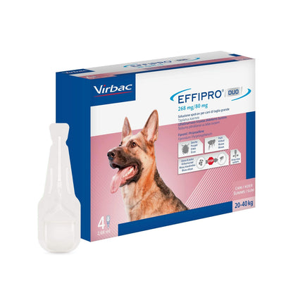Virbac Antiparassitario Cane Effipro Duo Protezione Avanzata Contro Pulci, Larve, Uova e Zecche