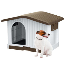AqpetFriends Villa Medium Cuccia In Plastica Smontabile Per Cani di Taglia Media Colore Marrone