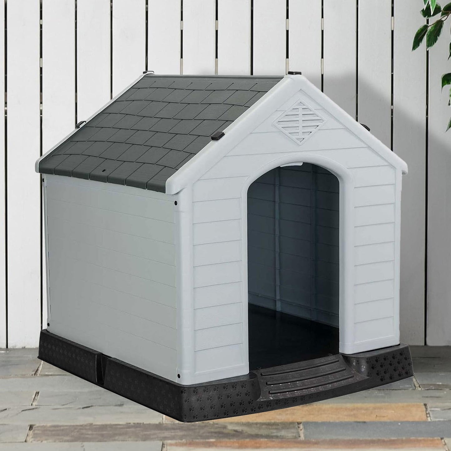 AqpetFriends Chalet Large Cuccia In Plastica Smontabile Per Cani di Taglia Grande