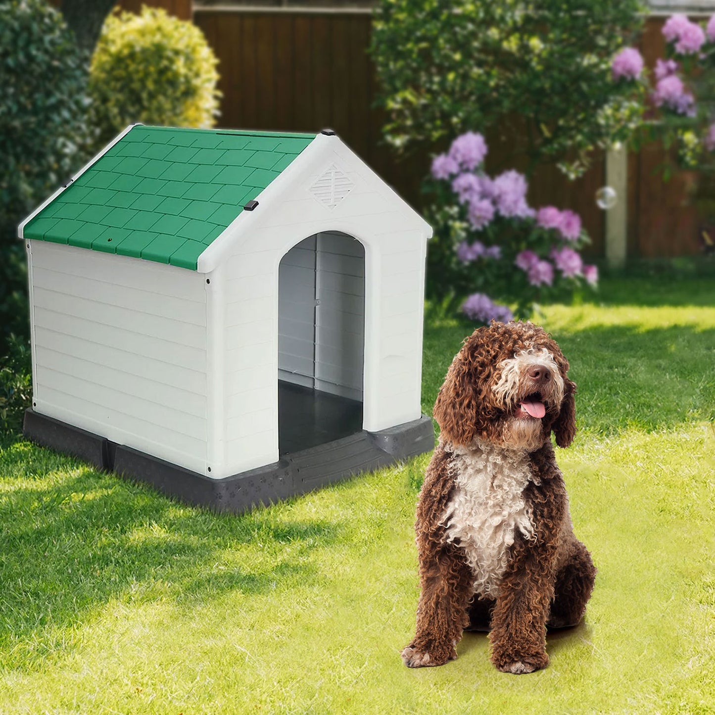 AqpetFriends Chalet Large Cuccia In Plastica Smontabile Per Cani di Taglia Grande