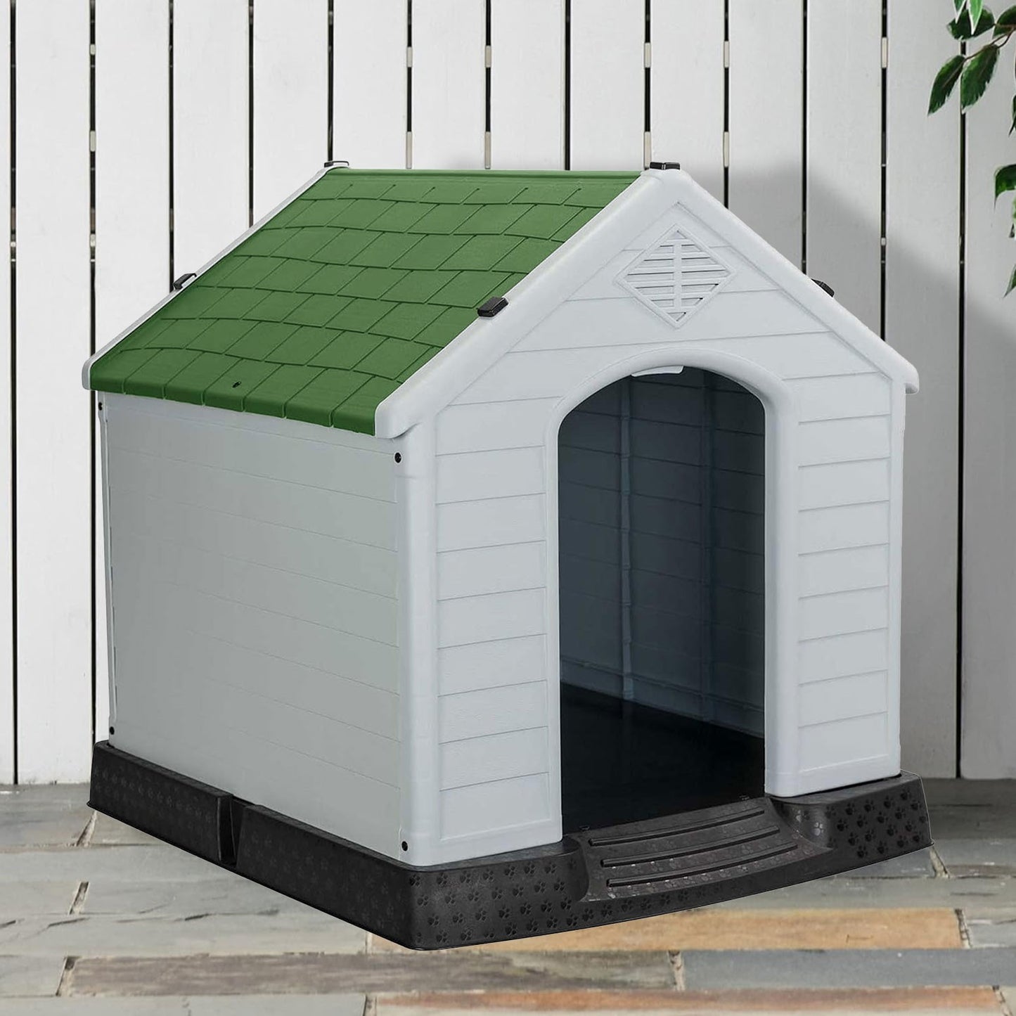 AqpetFriends Chalet Large Cuccia In Plastica Smontabile Per Cani di Taglia Grande