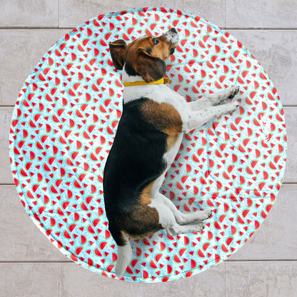 AqpetFriends Fresh Round Mat Fruit Tappetino Refrigerante Tondo Per Cani e Gatti 60cm