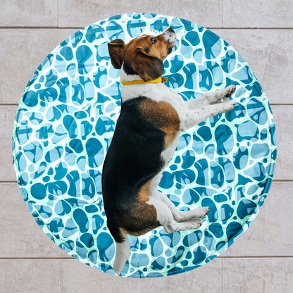 AqpetFriends Fresh Round Mat Sea Tappetino Refrigerante Tondo Per Cani e Gatti 60cm