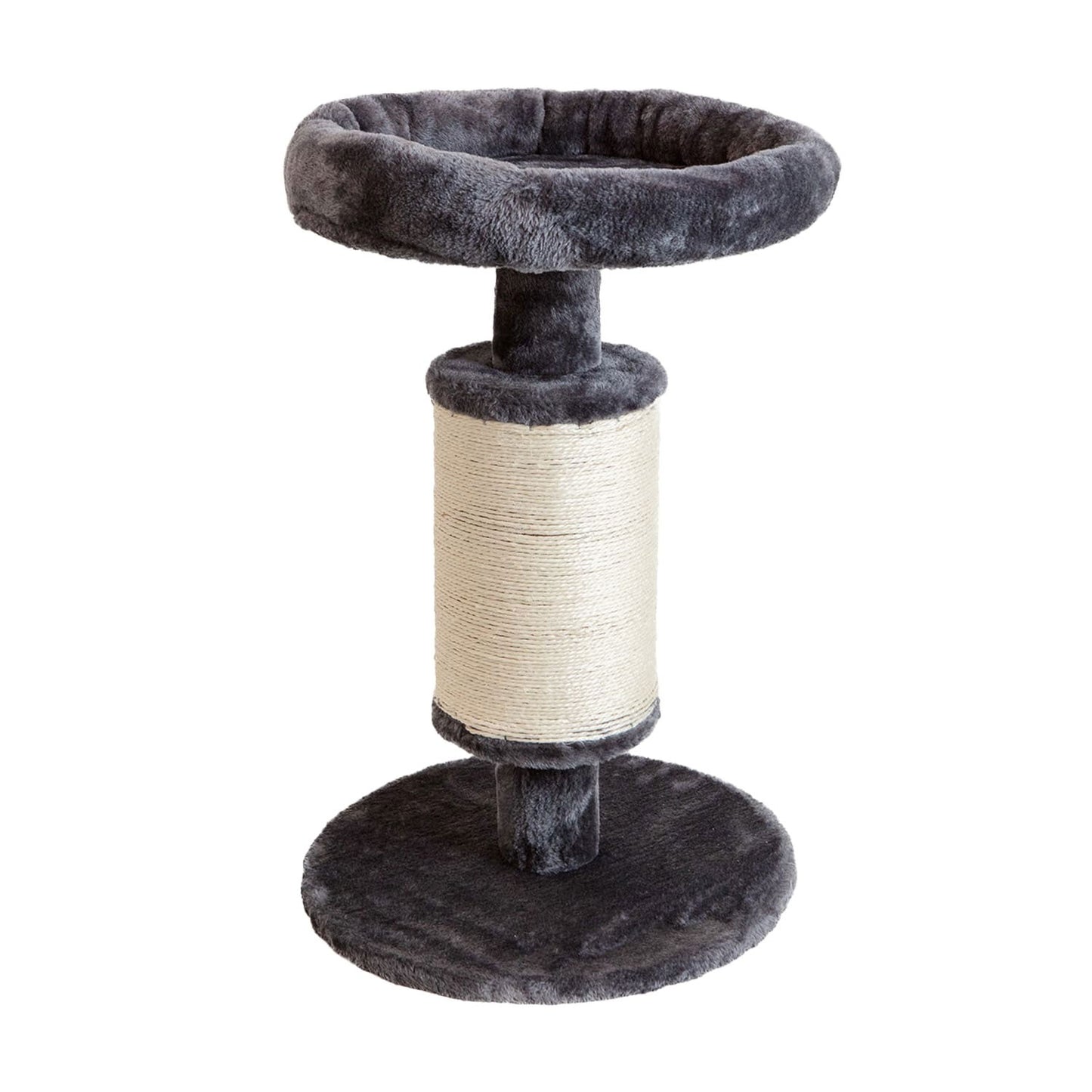 AqpetFriends Dublin Tiragraffi Rivestito In Peluche e Sisal Per Gatti 58cm Grigio
